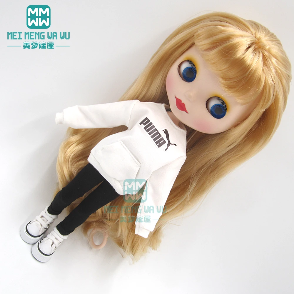 1 шт. Blyth кукольная одежда модная футболка, рваные джинсы для Blyth Azone 1/6 аксессуары для кукол