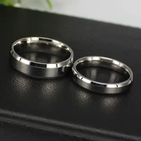 classic stainless steel rings blcak silver color4mm 6mm 8mm wide jewelry chunky fashion accessories for people who love dress up