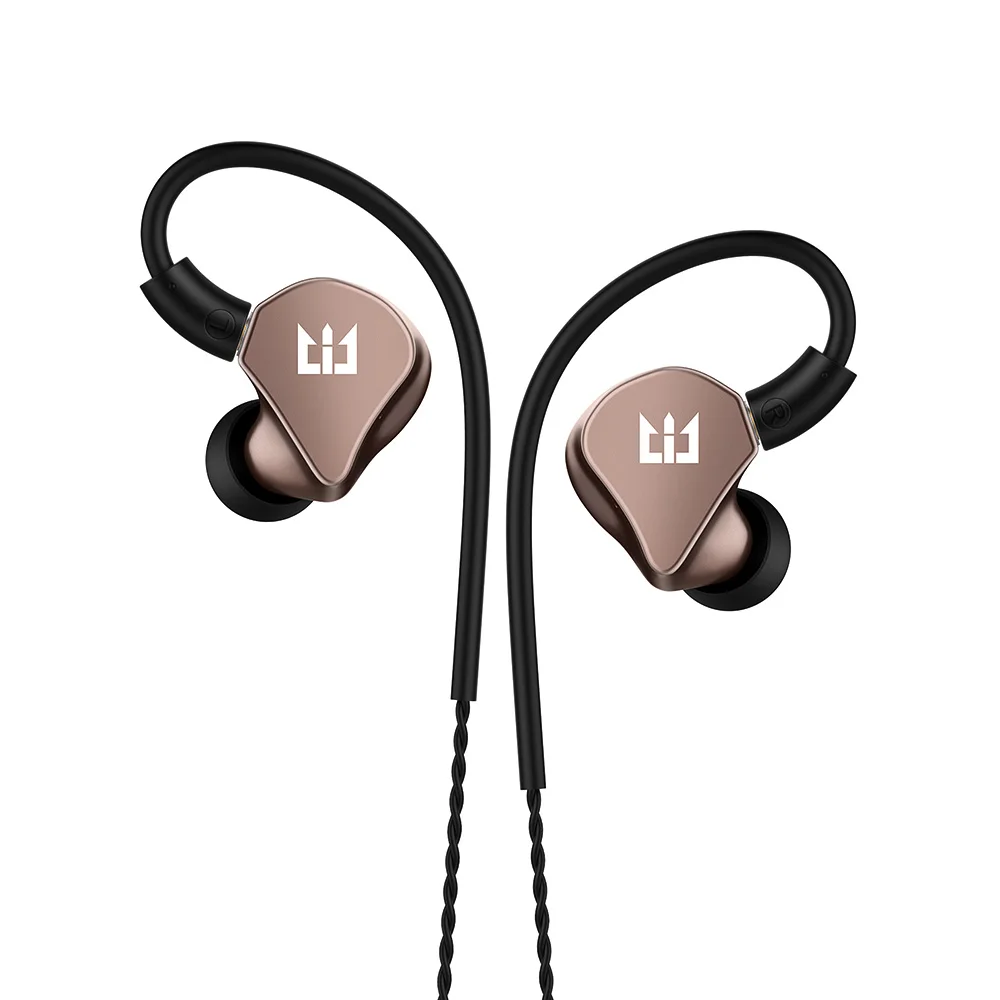 TRI I4 1BA+ 1DD гибридные наушники в ухо для бега спортивные технологии HIFI ушные вкладыши с 3,5 мм MMCX - Цвет: Silver