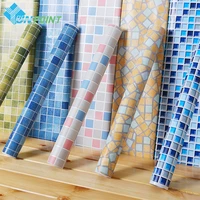 45cmX5m Self Adhesive Mosaic PVC Vinyl Wall Stickers Waterproof Wallpapers for Bathroom Kitchen Poster Wall Decals Home Decor