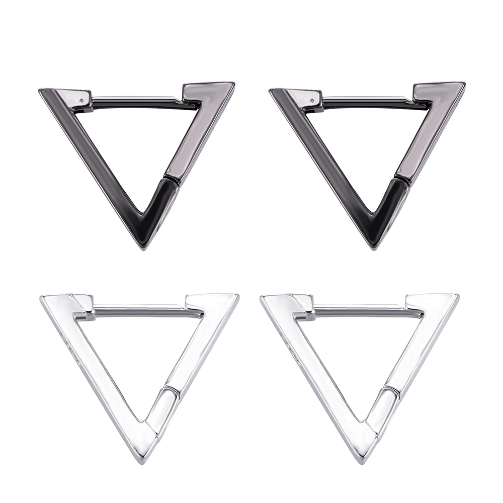 

2020 New Fashion Creative Geometric Men Women Triangle Earrings Black Gifts Aretes De Mujer Modernos 2020