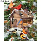 Алмазная картина 5D, полный квадратныйкруглый дом птицы Daimond вышивка стразами Вышивка крестом кристалл картина Deocr M147