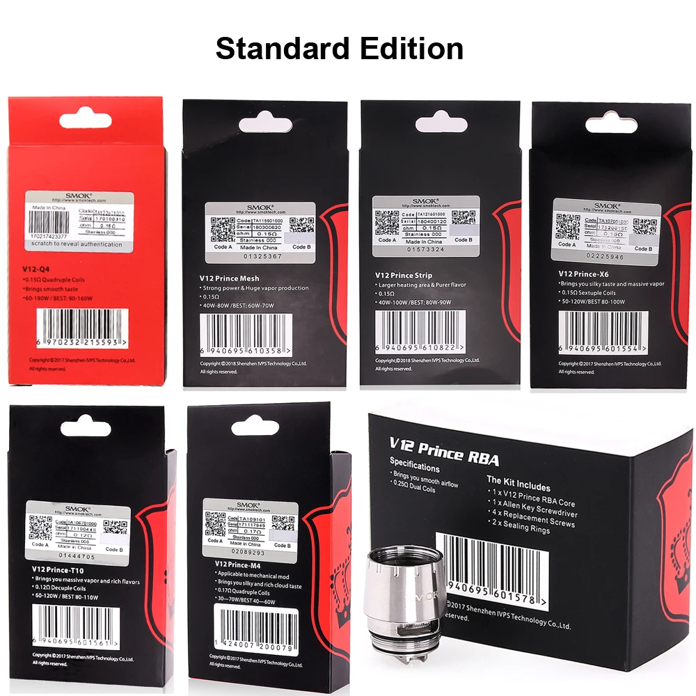 Оригинальный электронный резистор SMOK TFV12 Prince Q4 M4 T10 для V12 | Электроника