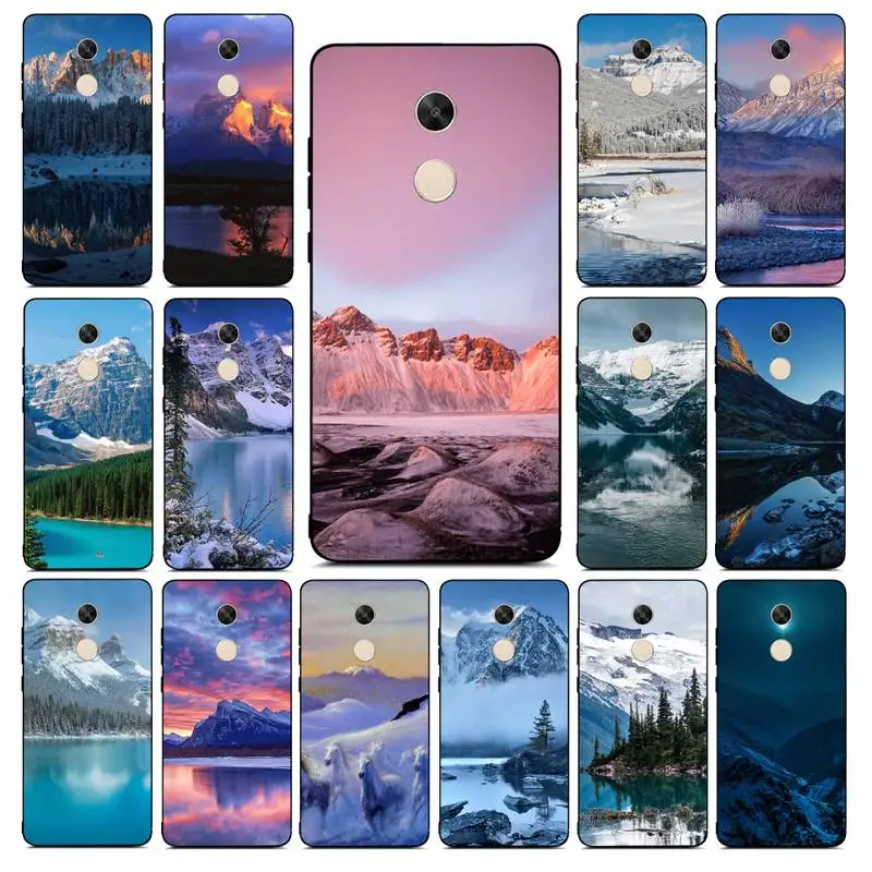 

MaiYaCa natural scenery lake Snow mountain Phone Case for Redmi Note 8 7 9 4 6 pro max T X 5A 3 10 lite pro