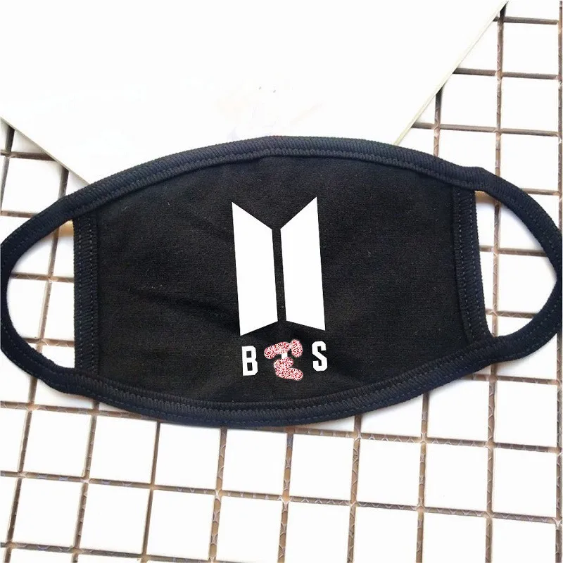 10 шт./партия KPOP BLACKPINK EXO TWICE SEVENTEEN GOT7 WANNA ONE face mask LISA ROSE JUNGKOOK Jimin SUGA JIN J-HOPE RM хлопковая маска