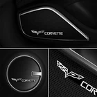 4 шт. автомобильный аудио декоративный 3D алюминиевая эмблема наклейка чехол для Chevrolet Corvette аксессуары для автомобиля Стайлинг