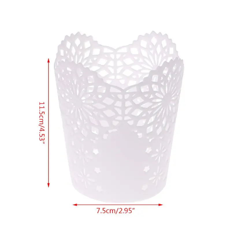 

Hollow Flower Brush Storage Pen Pencil Pot Holder Container Desk Organizer Gift
