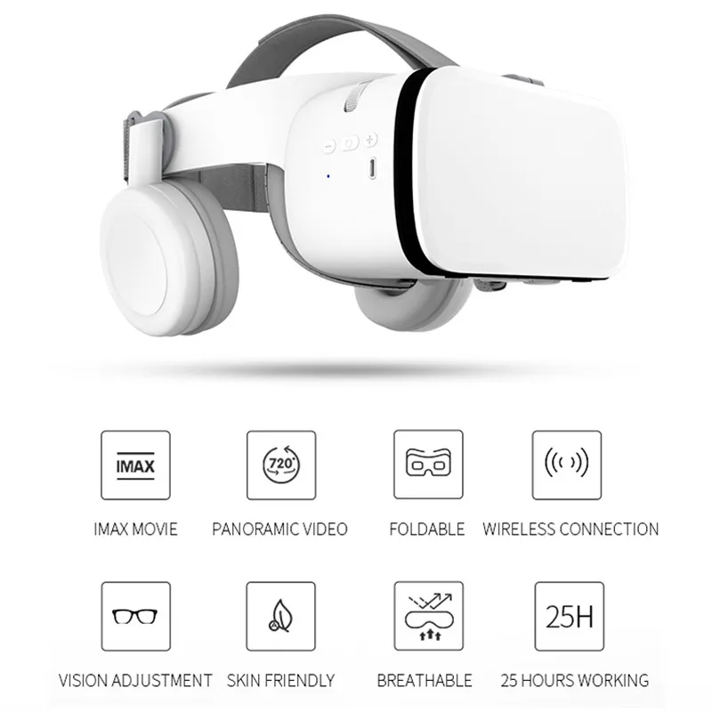 Bobovr Z6 3D vr Glasses Virtual Reality Immersive VR Headset Bluetooth Wireless Smartphones 3d Cardboard Box with Controller | Электроника