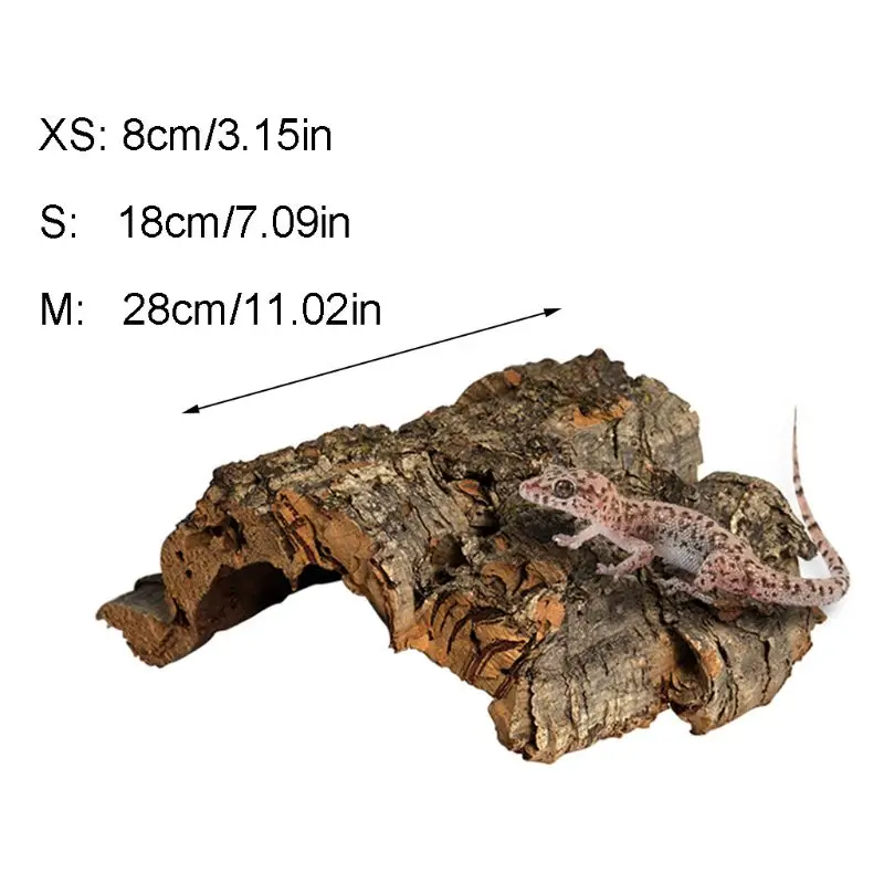 Коры для скалолазания рептилий коры из натурального дерева ящерицы паука
