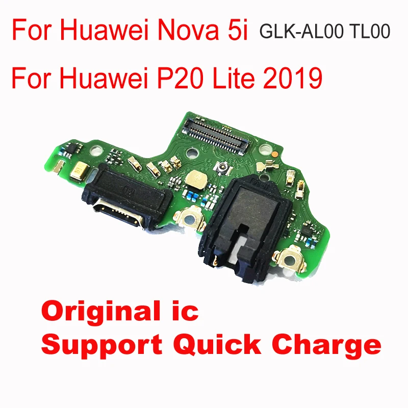 

Original For Huawei Nova 5i GLK-AL00 TL00 P20 Lite Charging Port PCB Board USB Charge Dock Connector with Microphone Flex Cable