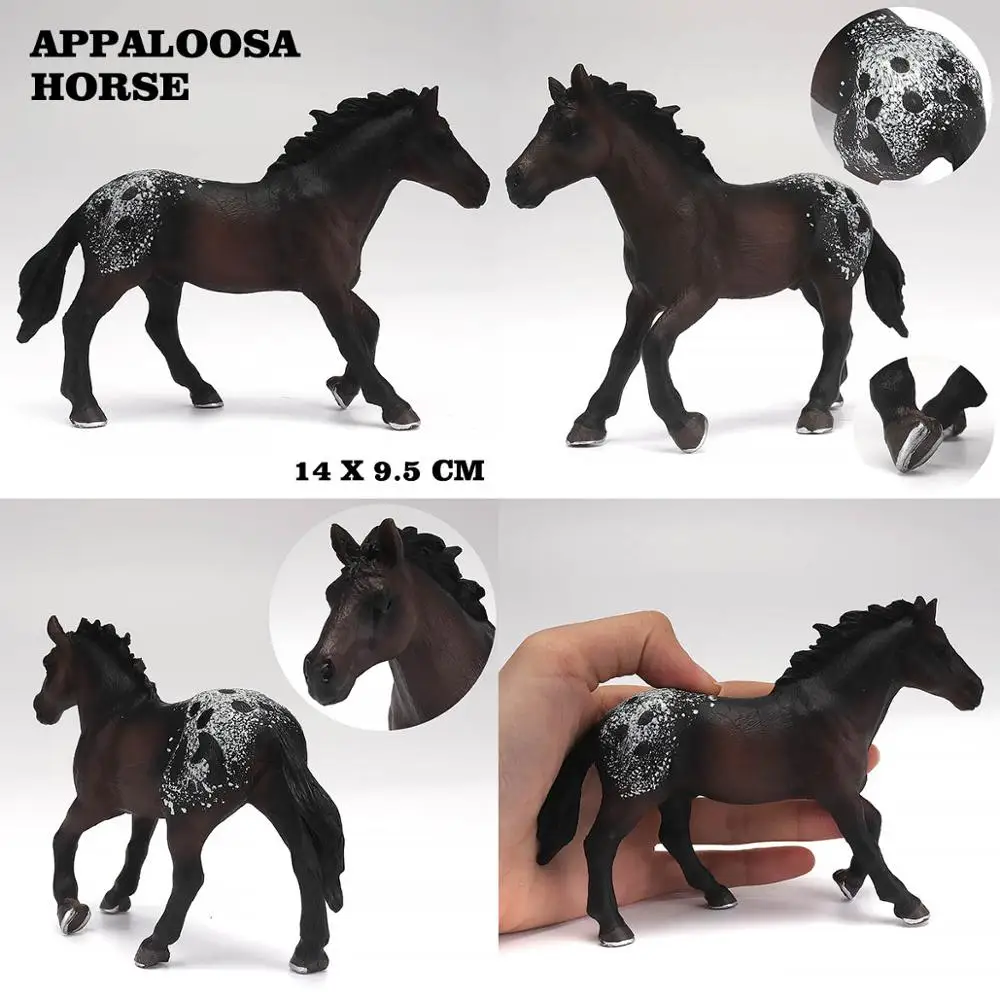 Дикие животные лошади игрушки Модель Набор для ребенка играть фигурку Мальчик
