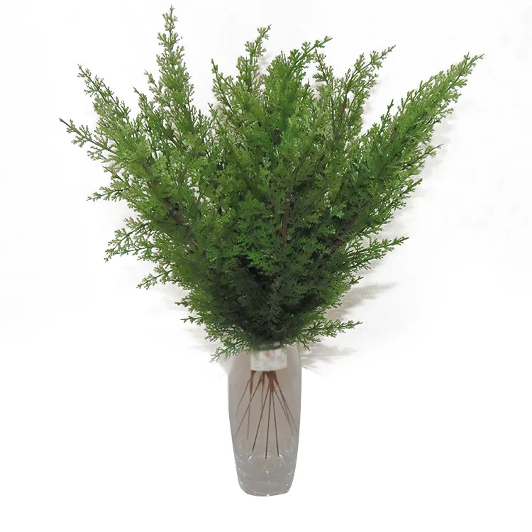 

10pcs Artificial Pine Cypress Leaves Branch Fake Plants Leaf Xmas Home Decor