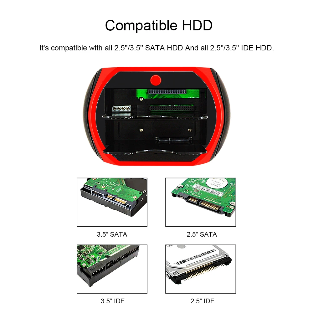 CHIPAL ВСЕ В ОДНОМ Hdd док станция eSATA к USB 2 0 адаптер для 5/3 5 жестких дисков HD жесткий