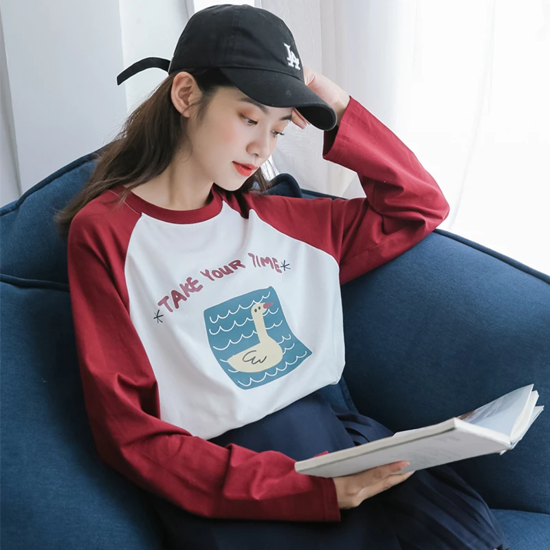 Осенний Топ 2020 зимняя Корейская одежда в стиле Харадзюку женские рубашки модные