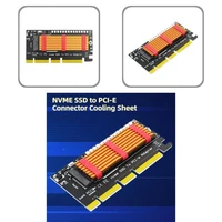 practical nvme ssd to pci e converter card cooling sheet full speed connector card fast heat dissipation for pc