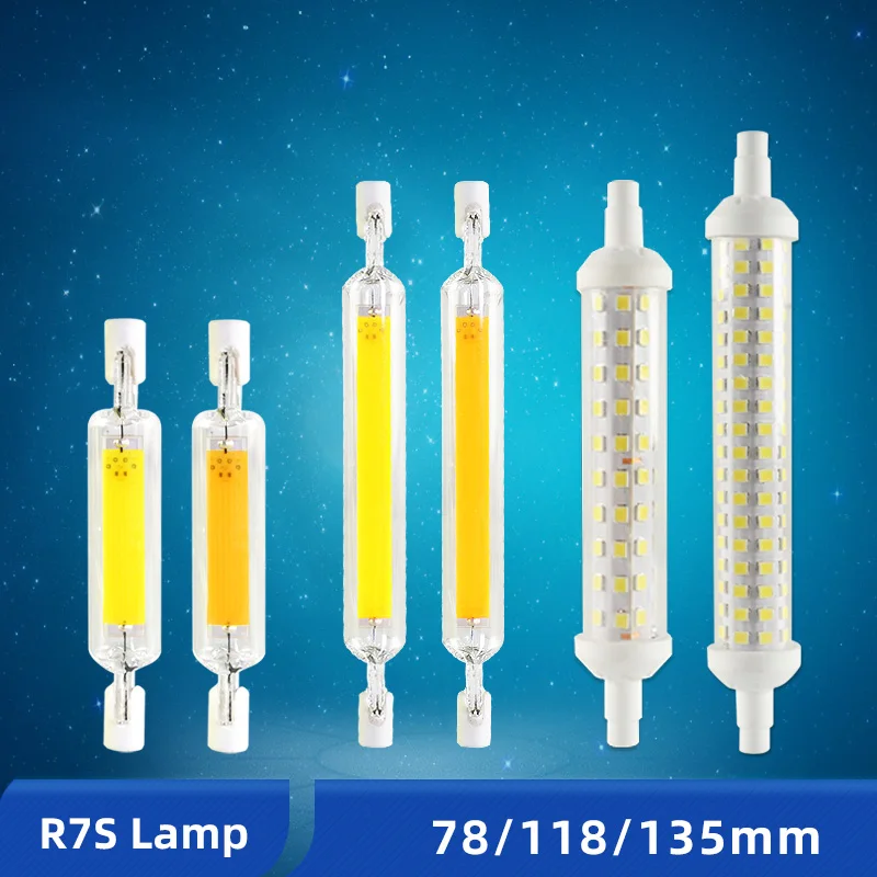 OK-B R7S Lamp LED Bulb 78mm 118mm 135mm Corn Dimmable AC 220V 110V Replace Halogen For Floodlight Spot Light | Освещение