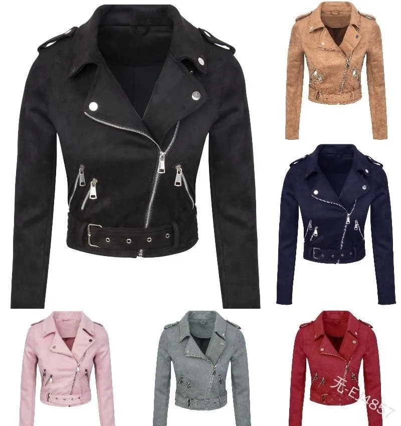 

Autumn winter 2020 new women's wear solid color slim fit jacket velvet jacket