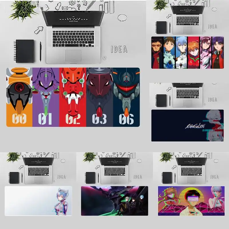 

Evangelion MousePad Anime gamer play mats Mousepad X XL XXL Non-slip Cushion Thickness 2mm