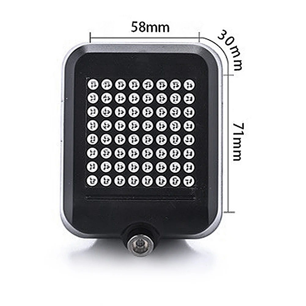 

USB Rechargeable Bike Intelligent Sensor Brake Light 64 LED Bicycle Turn Signal Bicycle Accessories Replacement Parts