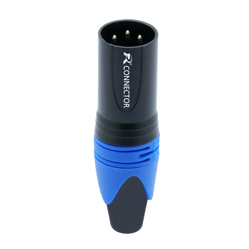 3PIN XLR разъем микрофон штекер мужской женский адаптер MIC провода разъем 6 цветов предложение 1 комплект M/F - Цвет: RTC2015M-Blue
