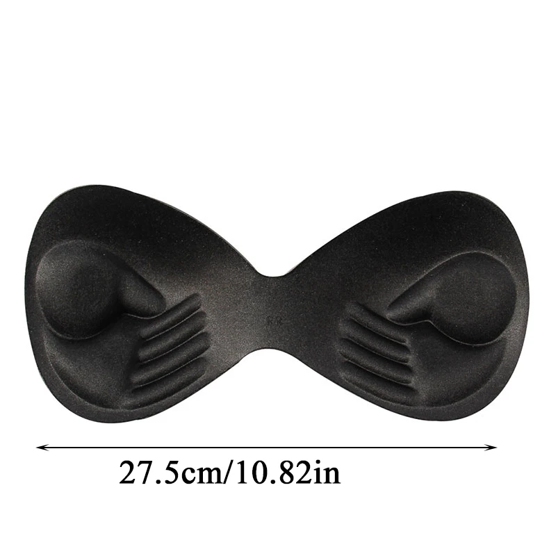 

Ladies Soft Bikini Padded Body-fitted Design Solid Color Chest Pad Women Enhancer Intimate Invisible Padded Sponge Pad Bra