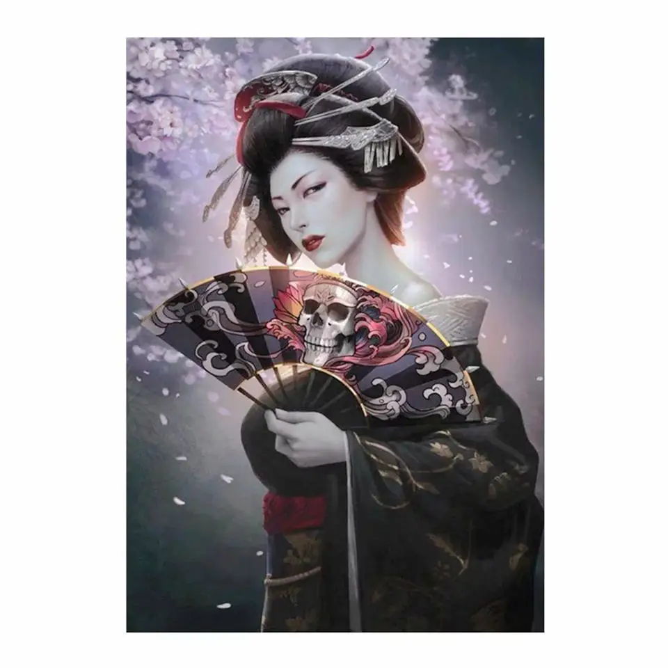 

Diamond painting 5D Diy Diamant Schilderij ”Japanese geisha“Crystal Borduren Kruissteek Mozaïek Beadwork Gift Home Decor Kids