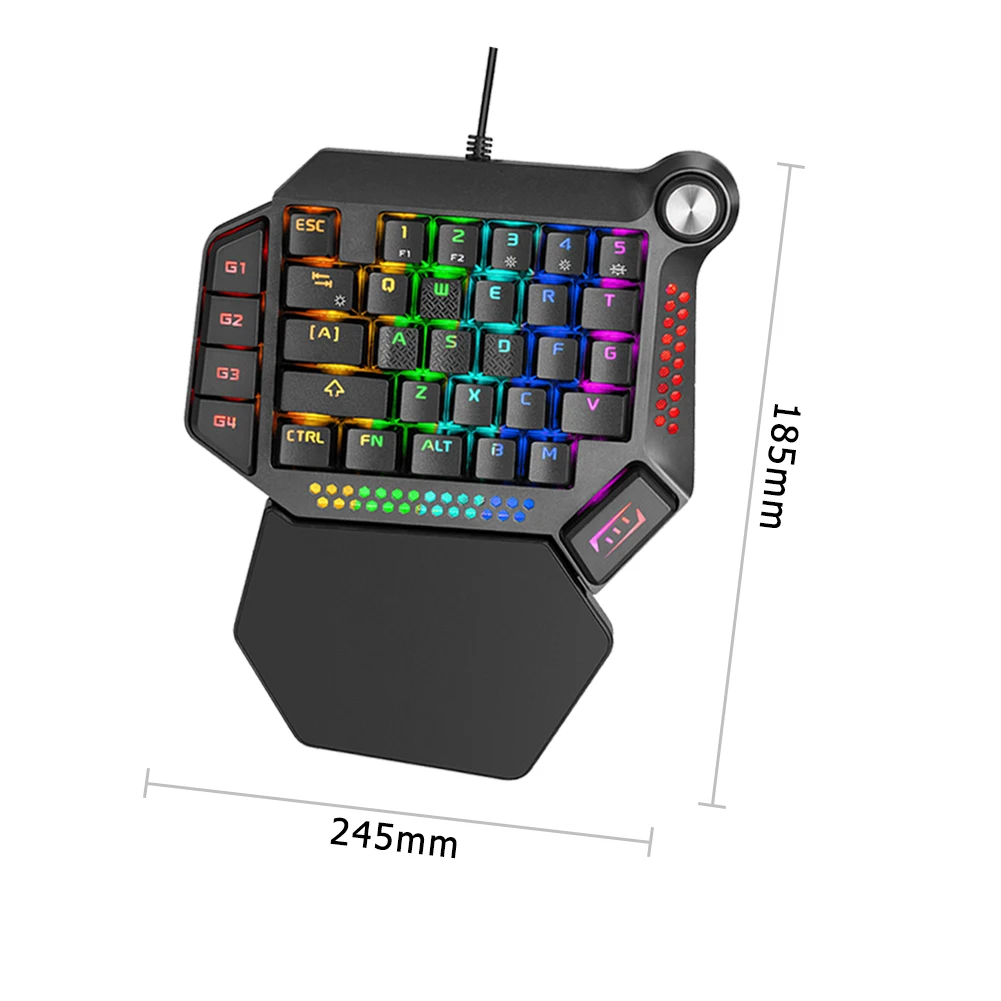 

K60 One-Handed Mechanical Keyboard RGB Portable Gaming Keypad for PC Laptop