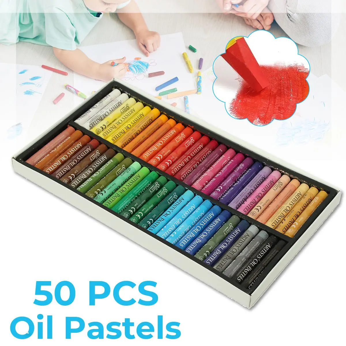 

Painting Art Supplies Crayons 50 Colors Soft Oil Pastels For Drawing Set Children Waxes Kids Gift Oil Painting Stick Stationery