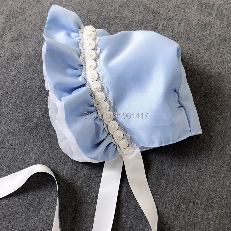 

Детская шапочка для девочек, детская шапочка с кружевным цветком, шапочка для крещения, подарок для новорожденных, фото, 1 заказ