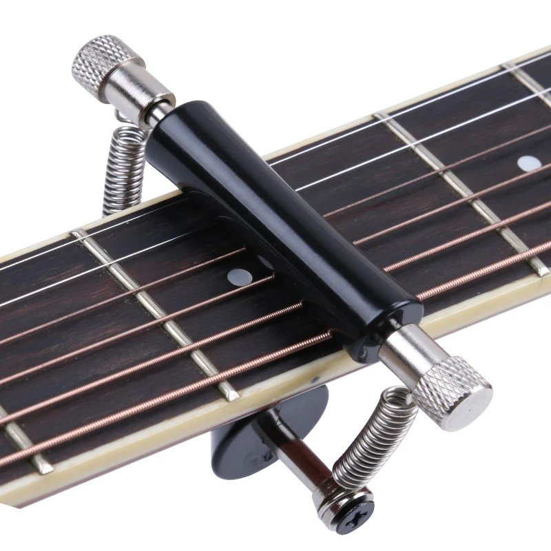 

Guitar Clip That Can Move The Pitch Scroll On The Fretboard Sliding Capo Rolling Guitar Capo