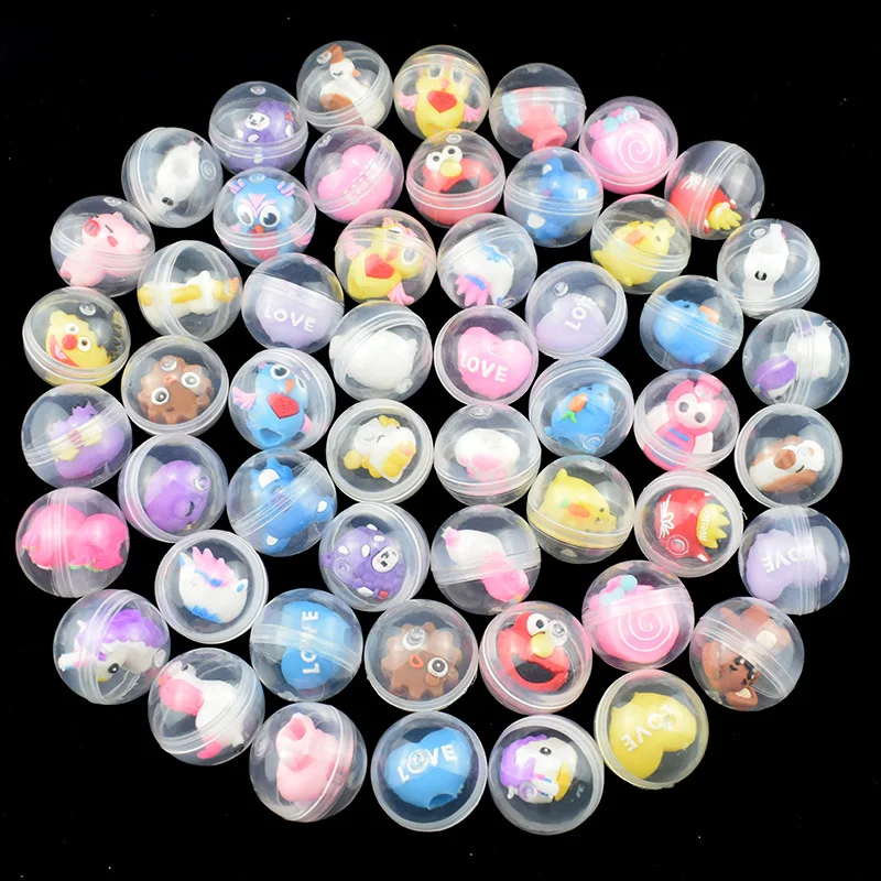 10PCS Novelty Funny Relaxing Toy Mixed Surprise Egg Capsule Ball Model Puppets Toys Kids Children Gift Random Delivery - купить по