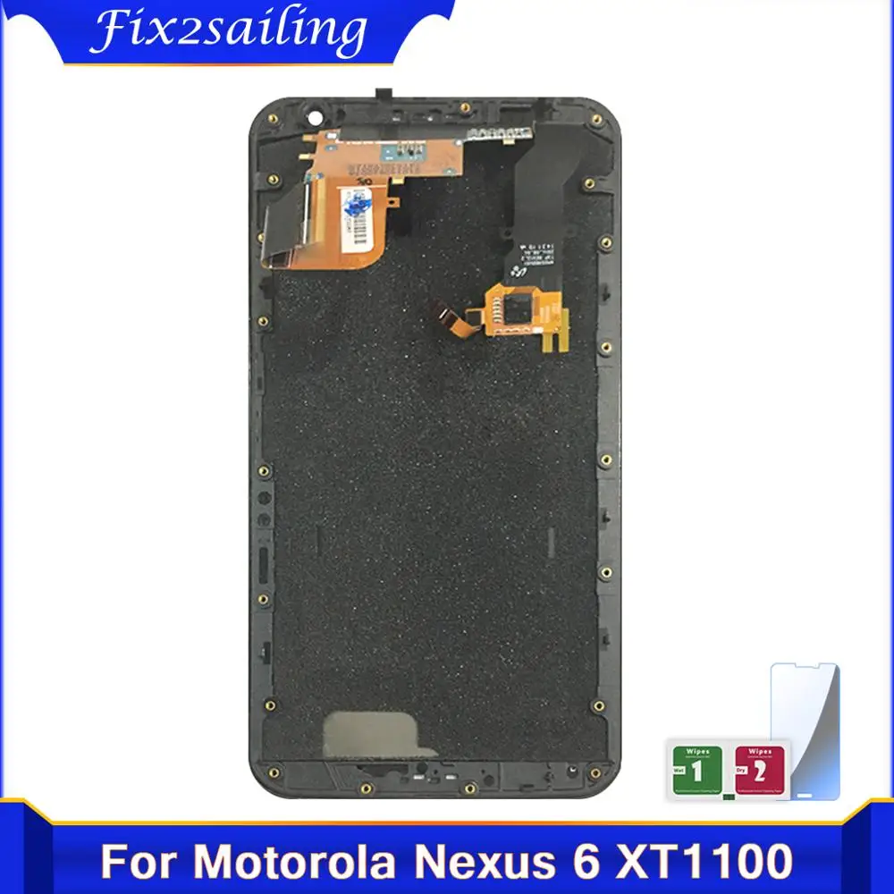 ЖК дисплей для Moto Google Nexus 6 XT1100 XT1103 с сенсорным экраном и дигитайзером в сборе motorola
