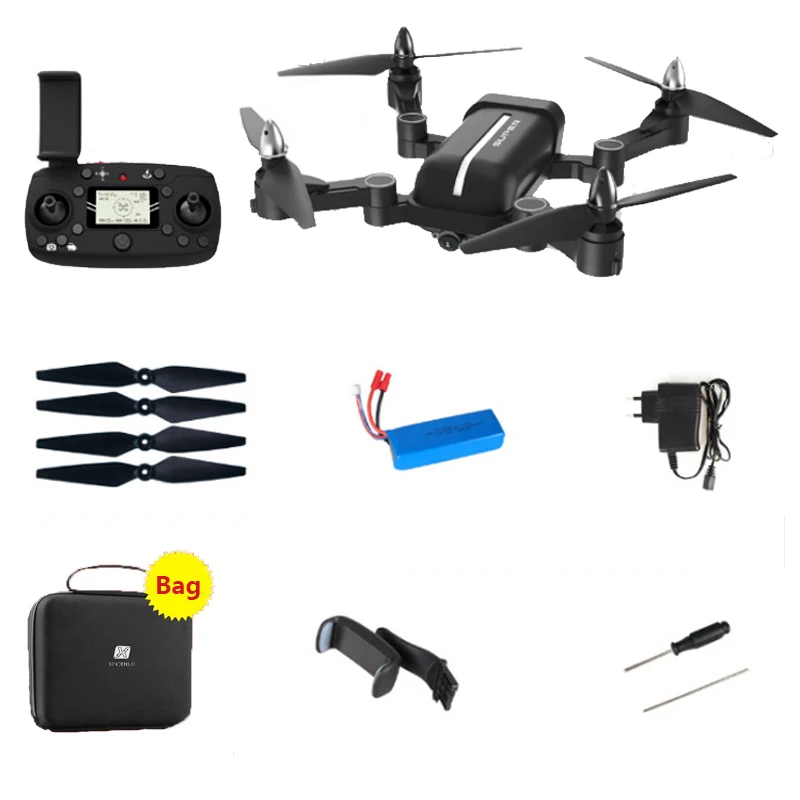 Drone X-328 бесщеточный FPV RC вертолет 1080P HD камера с двойным gps слежения RC Квадрокоптер складной селфи микро Дрон профессиональный - Цвет: Drone