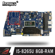 UX431FA/FN Laptop Motherboard For ASUS ZenBook-14 UX431FA UX431FN UX431F Original Mainboard 8GB-RAM I5-8265U GM