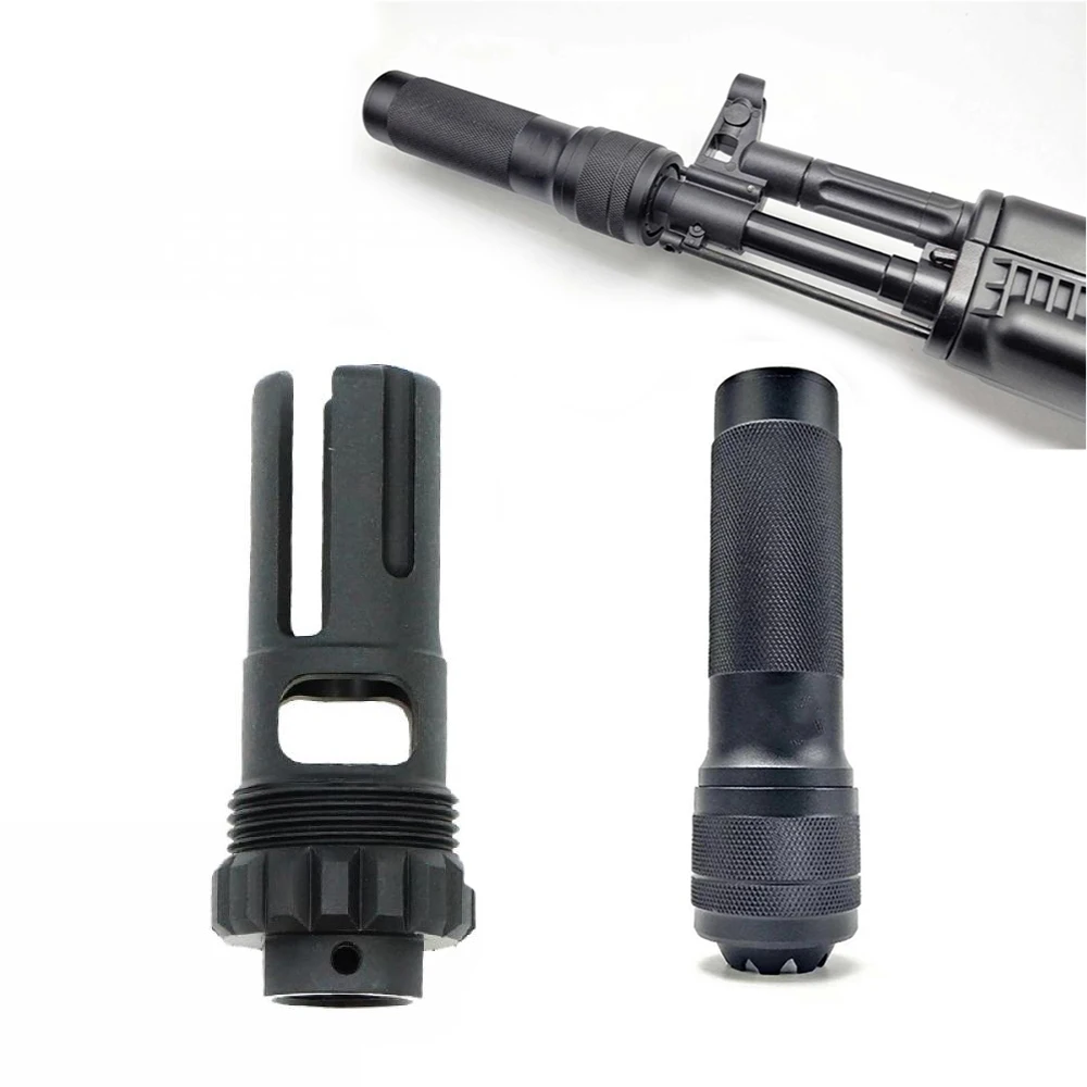 

Black Color PBS Metal muffler front pipe decoration cpak105 74m Renxiang AK universal straight plug 19mm 14 reverse teeth