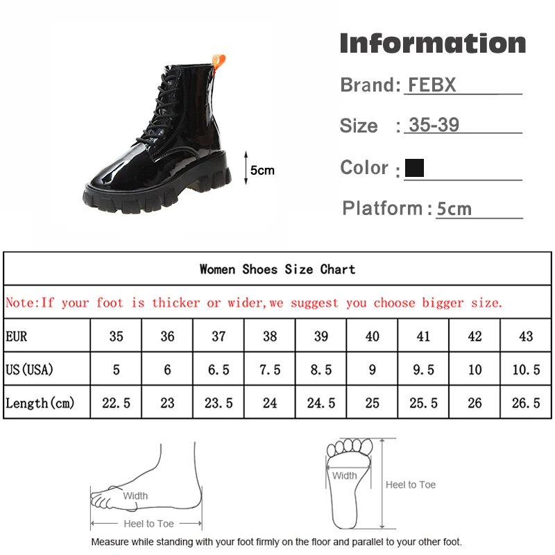 

Women Platform Ankle Boots Ladies Pu Leather Sewing Lace Up Fashion Shoes Female Casual No Slip Footwear Woman Comfort New 2020