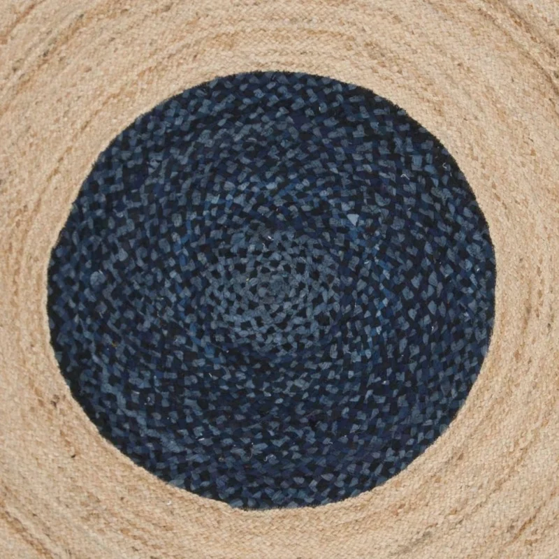 

Summer Home Hand-woven Rugs 100% Natural Jute and Cotton Hand-made Reversible Rustic-looking Area Rugs