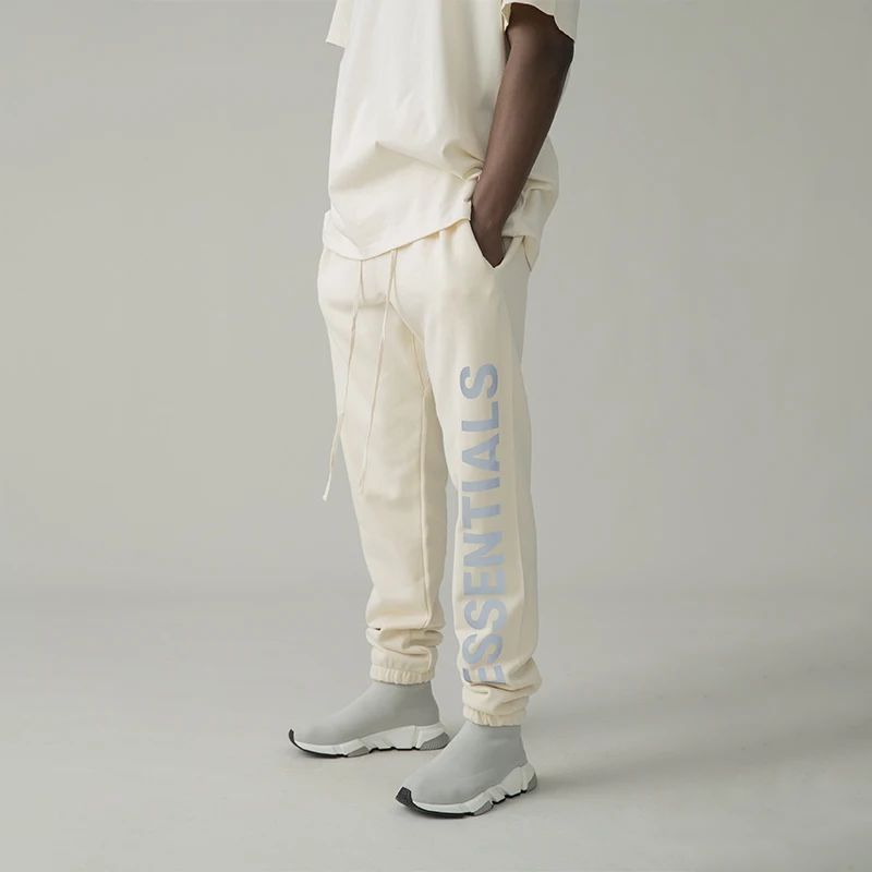 

Fw21 новые модные Светоотражающие спортивные штаны с надписью, штаны для бега в стиле Хай-стрит, свободная толстовка в стиле хип-хоп, спортивн...