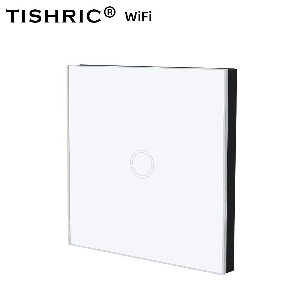 Умный выключатель TISHRIC Touch EU настенный светильник 2/3 с Wi Fi и стеклянной панелью