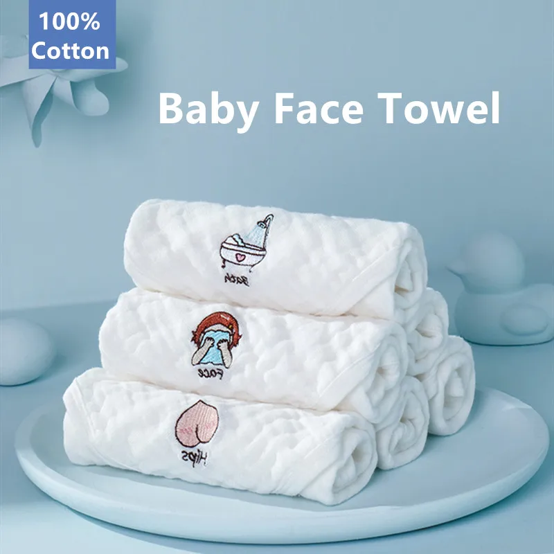 6 слойное хлопковое Марлевое мягкое полотенце для лица детские полотенца