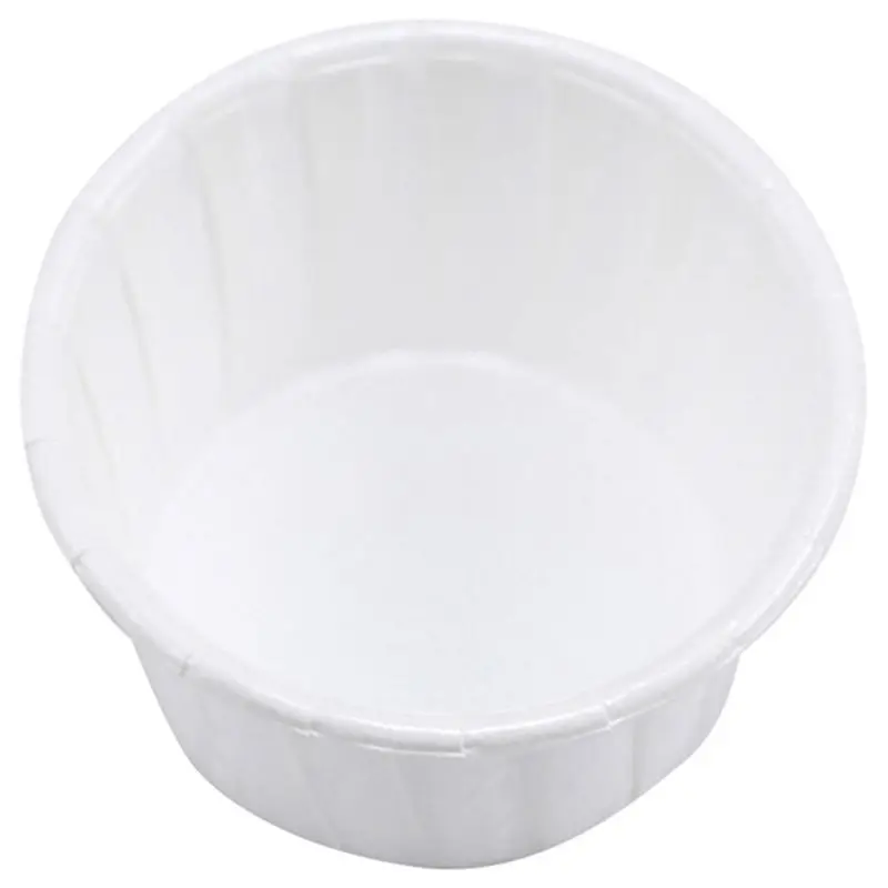 

100 шт. бумажный стаканчик для удаления волос в носу и на лице, контейнер для воска в зернах, бумажный лоток для торта, бумажная чаша, органайзе...