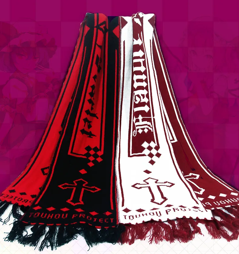 

Touhou Project Remilia Flandre 6.7 Feet Long Warm Soft Knitting Scarf