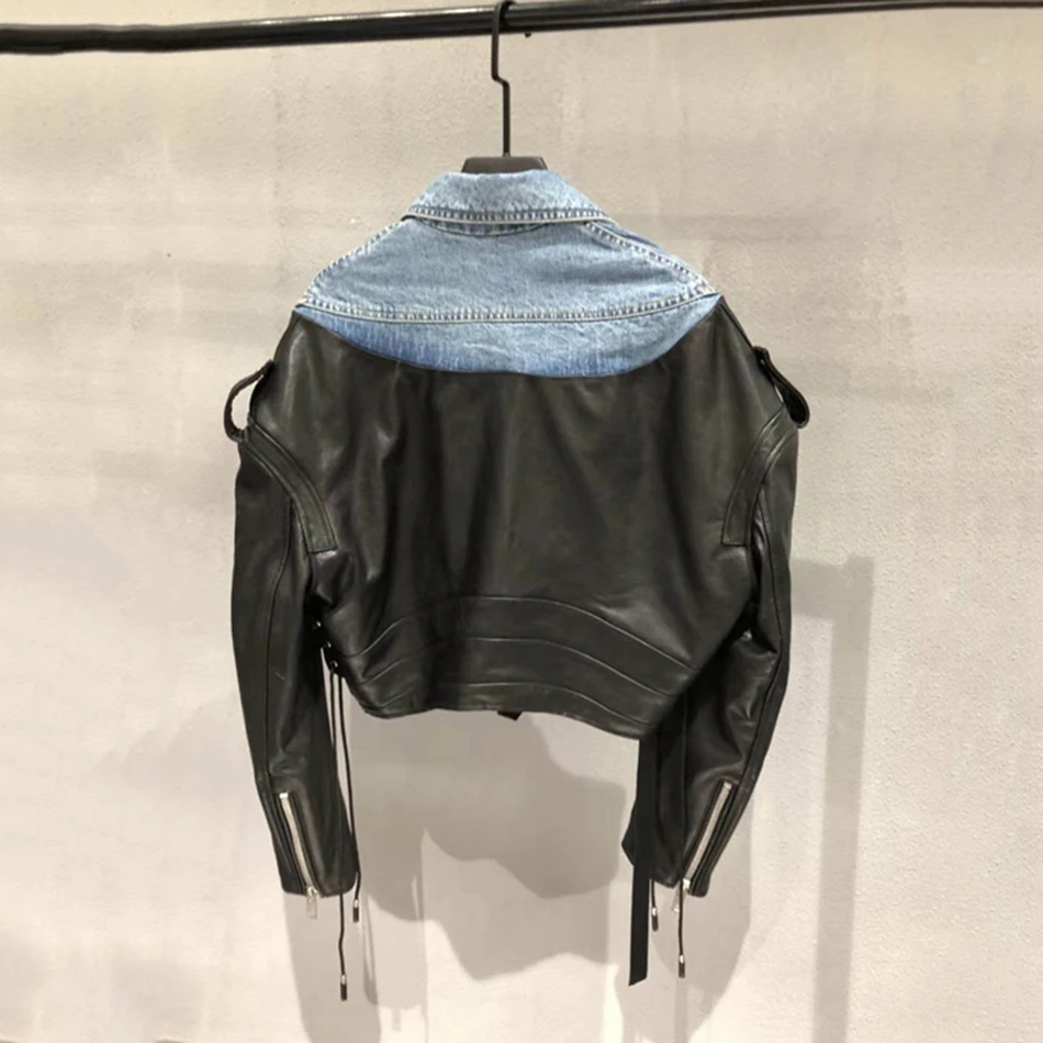 Летняя Новинка 2020 женское джинсовое модное роскошное короткое пальто Ailigou из