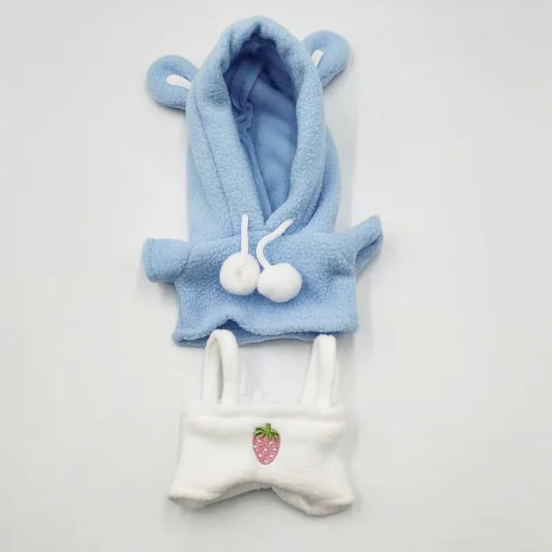 

20cm Doll's Clothes Accessories Zhu Yillong Hoodie Pants Cute Overalls Clothes Hats(without Doll)