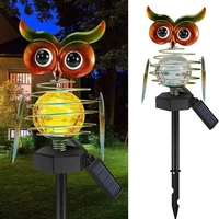garden decoration lights solar owl shape lights outdoor solar lawn lights waterproof led solar garden lights auto on off
