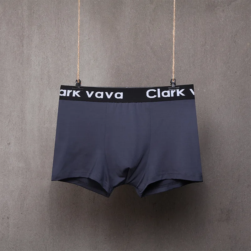 Men's Underwear Breathable Ice Silk Shorts Men's Waist Boxer Briefs Milk Silk Underwear Men's Boxer Briefs