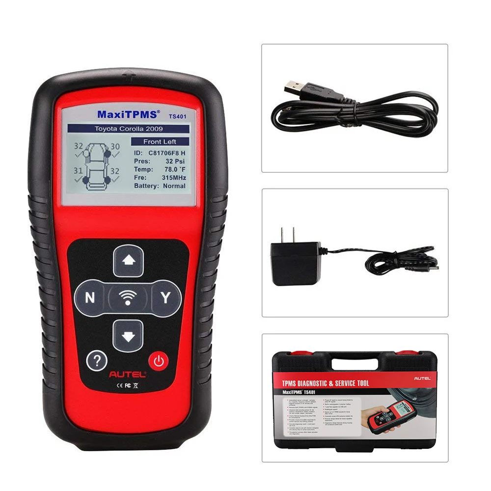 TS401(on) Autel Maxitpms TS401 TPMS диагностический инструмент для получения 315 МГц 433 МГц сенсорных сигналов Тестер давления в шинах активированный инструмент для повторного обучения датчика - Цвет: TS401(on)