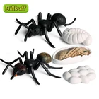 Фигурки-экшн из пластика, имитация цикла роста животных, муравей, улитки, черепахи, детенышей, развивающая игрушка