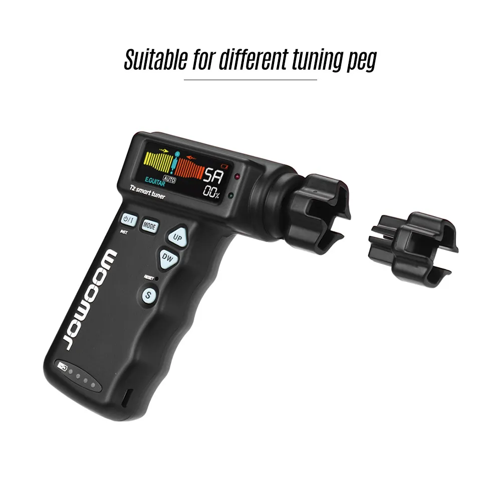JOWOOM T2 многофункциональный смарт гитарный тюнер Peg String Winder для гитары Ukulele