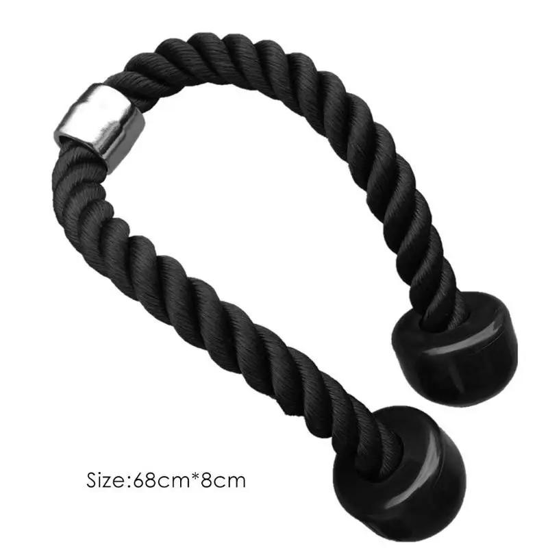 

Tricep Rope Multi Gym Push Up Pull Down Cord Bodybuilding Attachment Cable